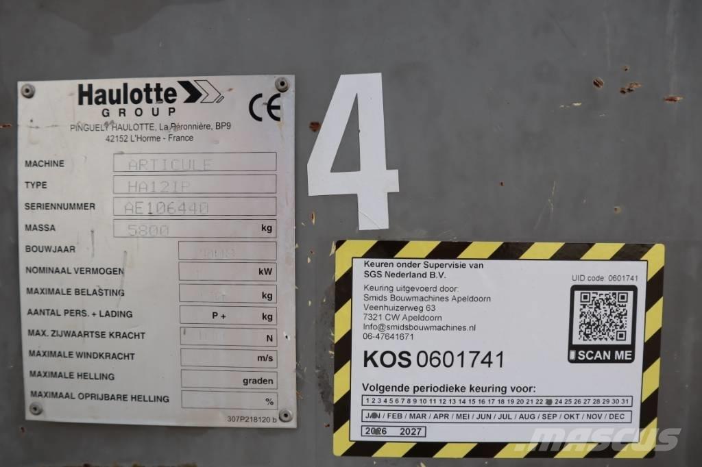 Haulotte HA12IP 2WD Ανυψωτήρες με αρθρωτό βραχίονα