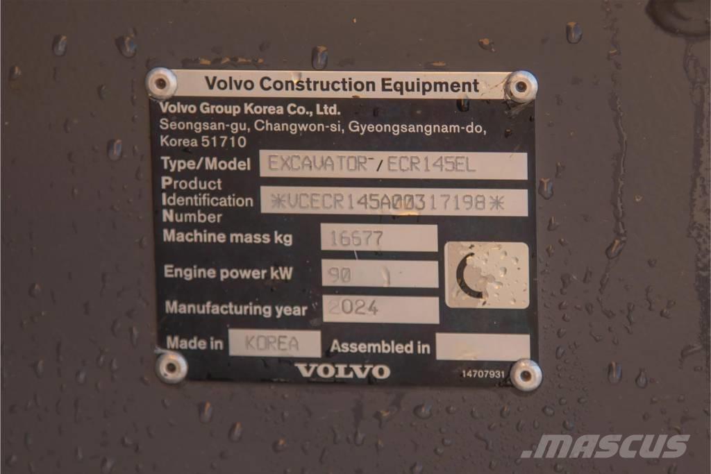 Volvo ECR 145 E Εκσκαφείς με ερπύστριες