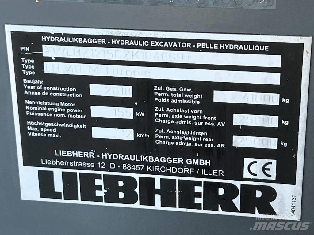 Liebherr LH 40 M ERC Χειρισμός Υλικών - Άλλα