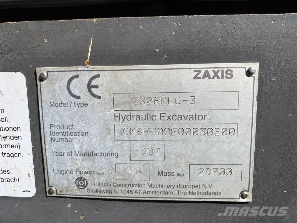 Hitachi ZX 280 LC-3 Εκσκαφείς με ερπύστριες