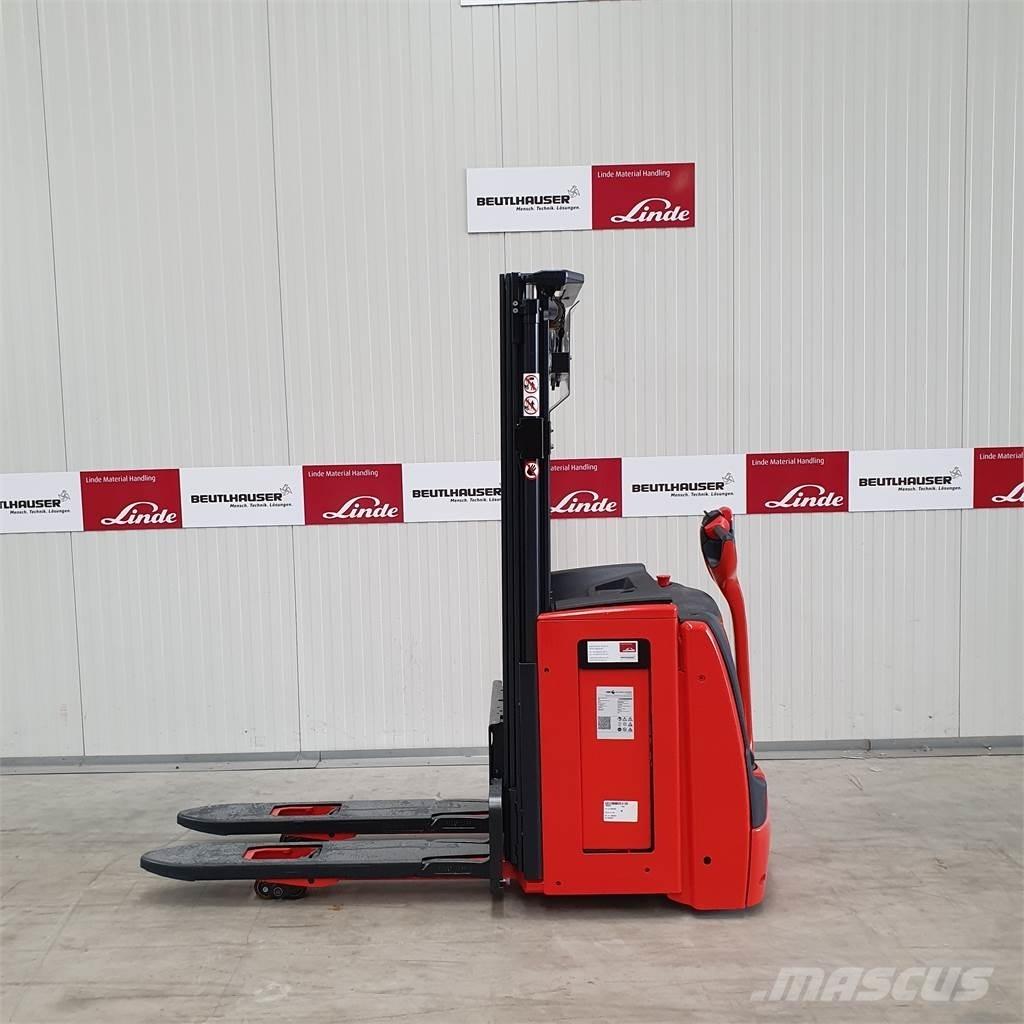 Linde L16i Παλετοφόρα πεζού χειριστή με ιστό
