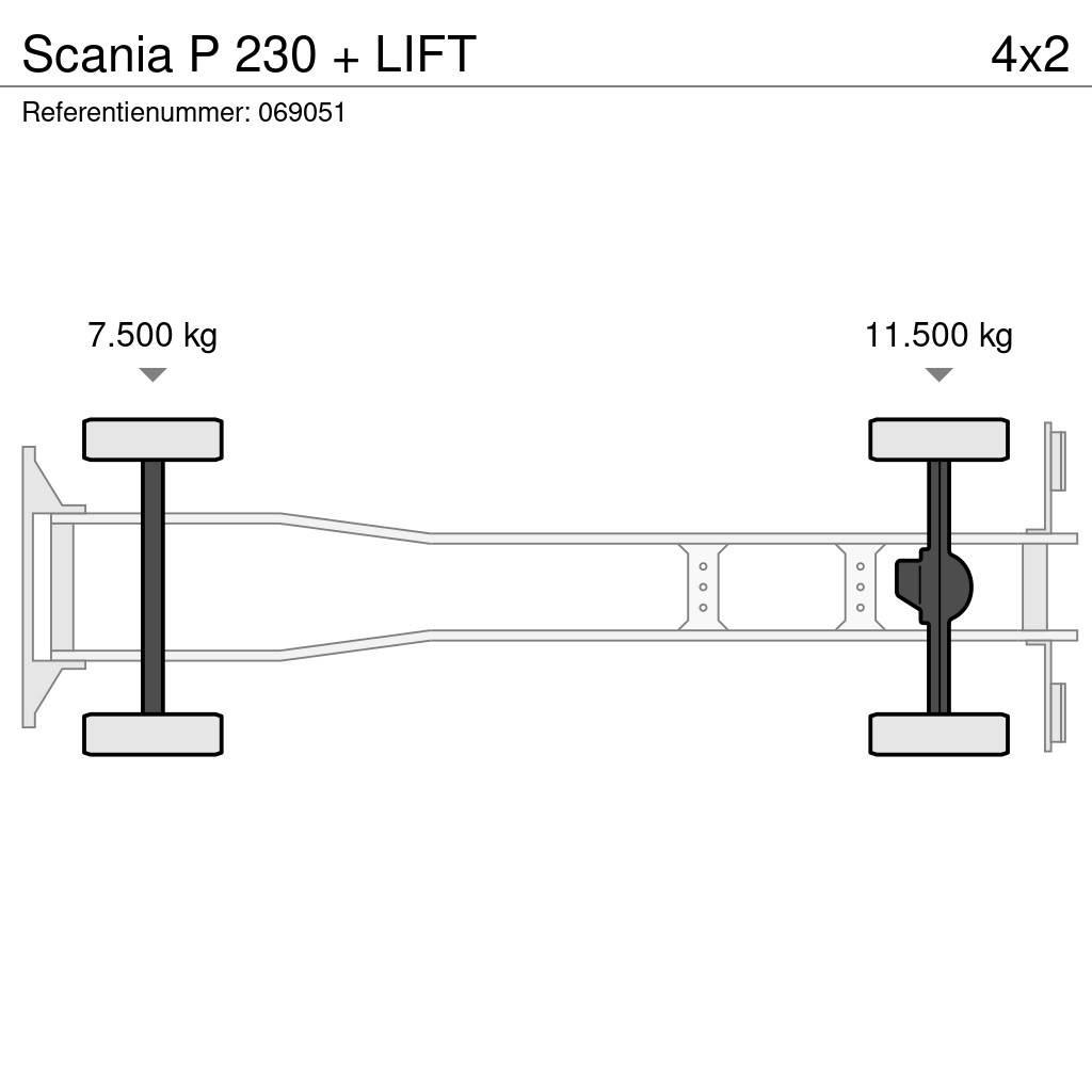 Scania P 230 + LIFT Φορτηγά Κόφα