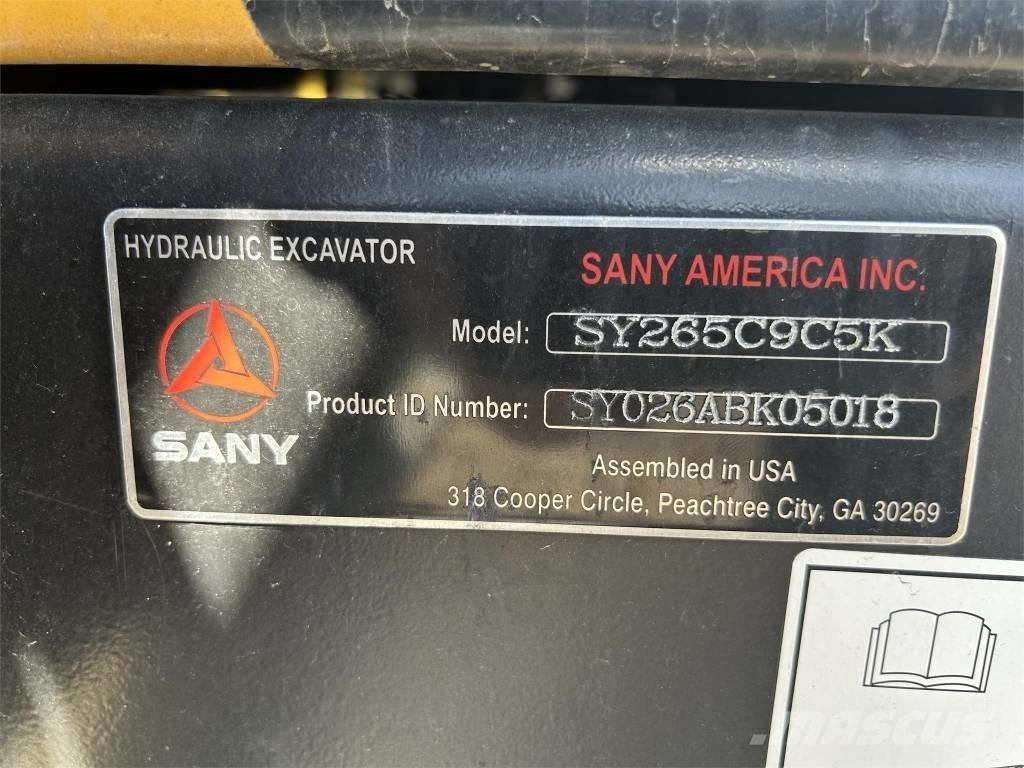 Sany SY265C Εκσκαφείς με ερπύστριες