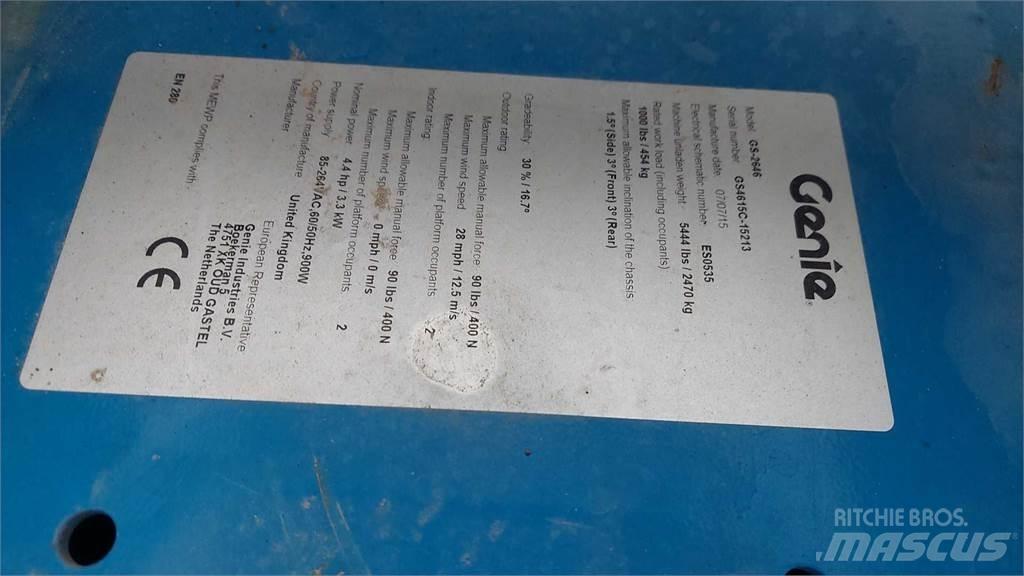Genie GS2646 Ανυψωτήρες ψαλιδωτής άρθρωσης