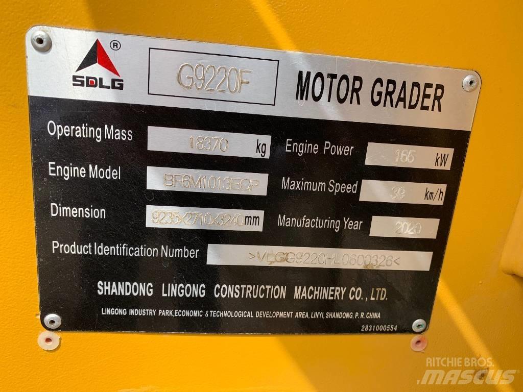 SDLG G 9220 Γκρέιντερς