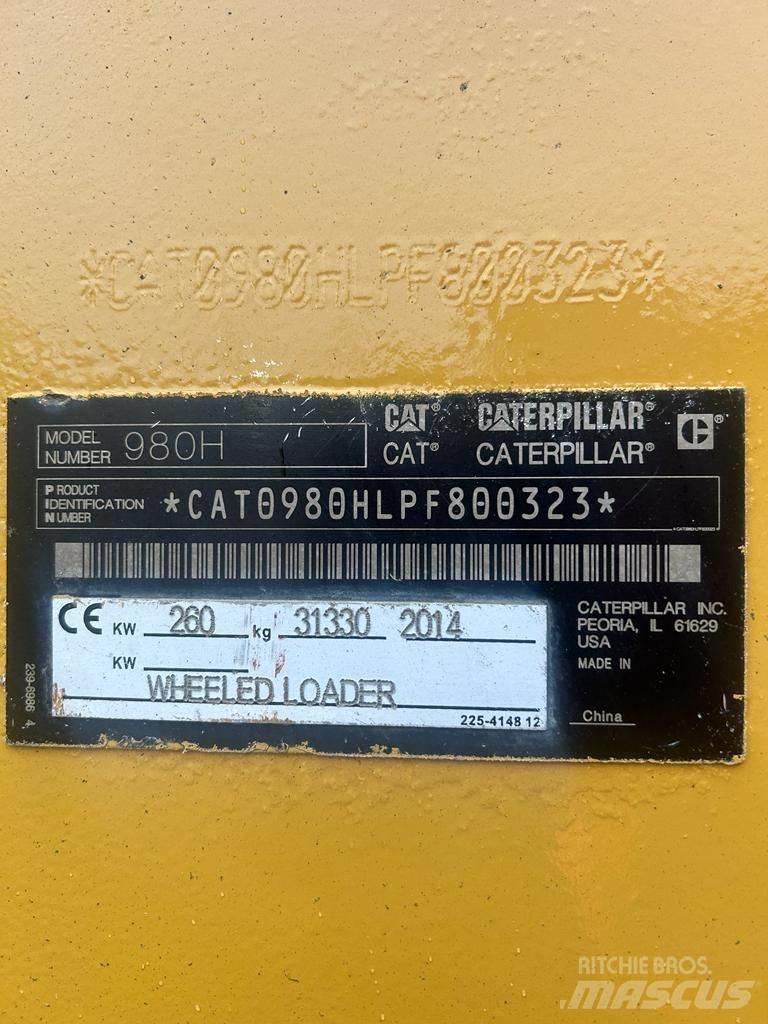 CAT 980H Φορτωτές με λάστιχα (Τροχοφόροι)