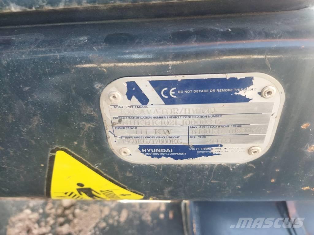 Hyundai HW 140 A Εκσκαφείς με τροχούς - λάστιχα