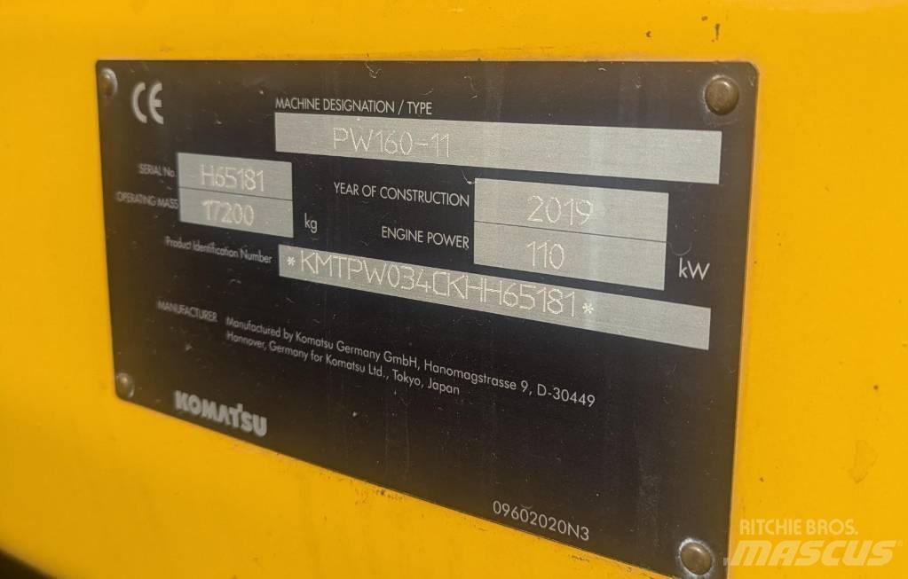 Komatsu PW160-11 Εκσκαφείς με τροχούς - λάστιχα
