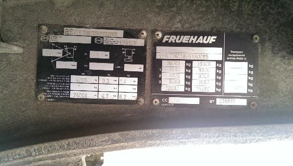 Fruehauf T36 Ημιρυμούλκες Κουρτίνα