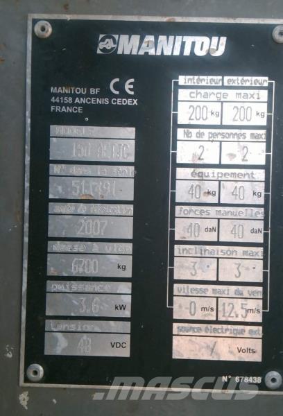 Manitou 150 AETJC Ανυψωτήρες με αρθρωτό βραχίονα