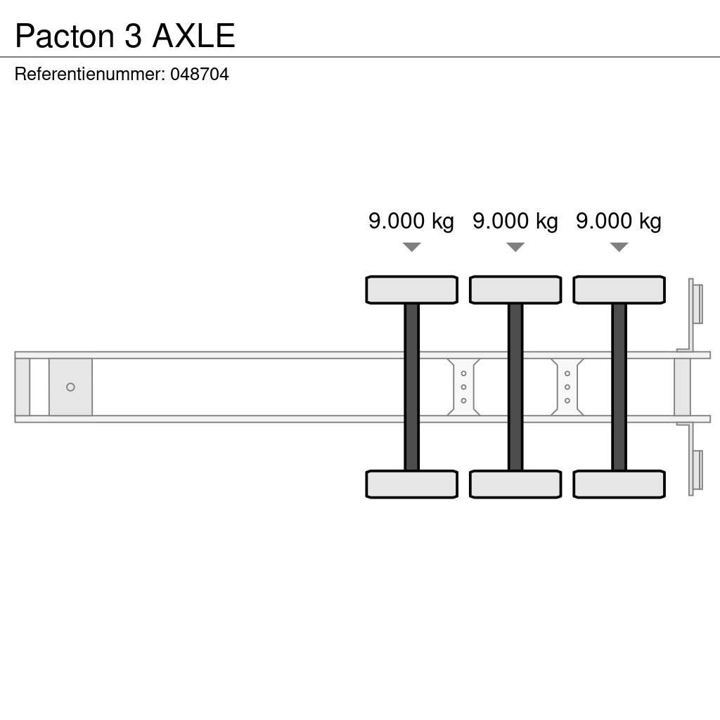 Pacton 3 AXLE Ημιρυμούλκες Container