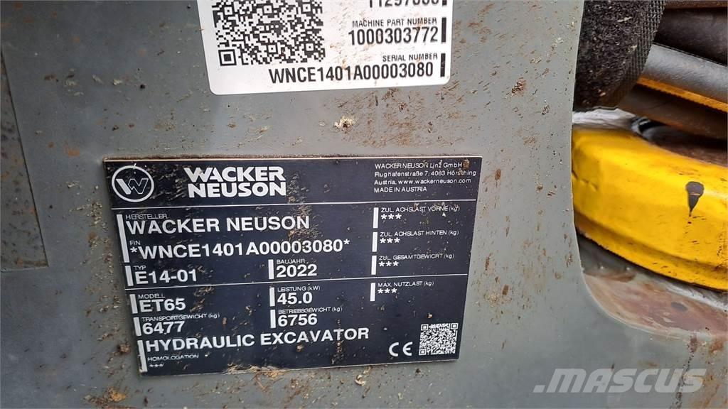 Wacker Neuson ET65 Εκσκαφείς με ερπύστριες