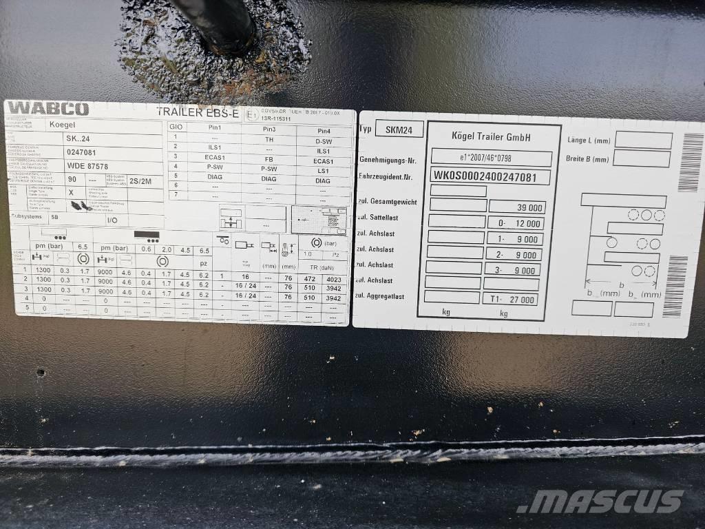 Kögel SKM24 Ανατρεπόμενες ημιρυμούλκες