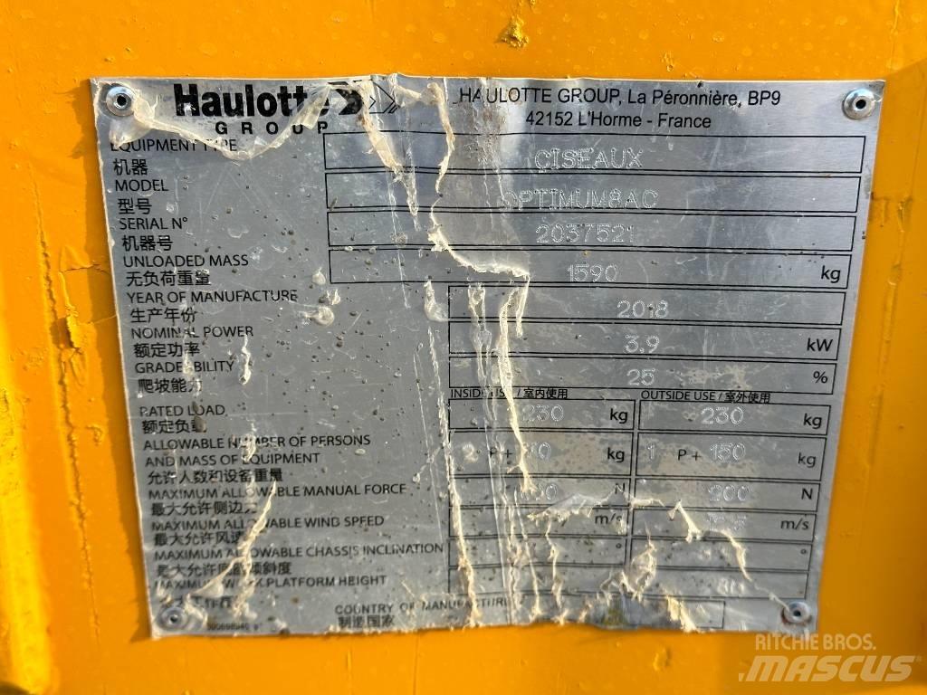 Haulotte OPTIMUM 8 Ανυψωτήρες ψαλιδωτής άρθρωσης
