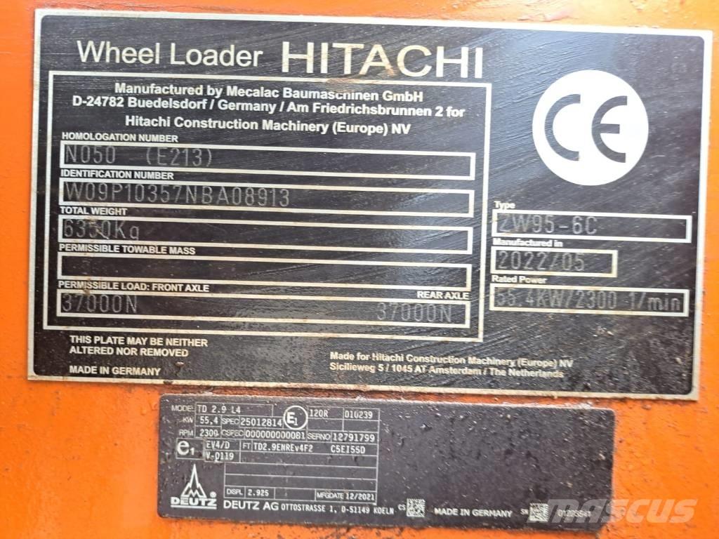Hitachi ZW 95-6 Φορτωτές με λάστιχα (Τροχοφόροι)