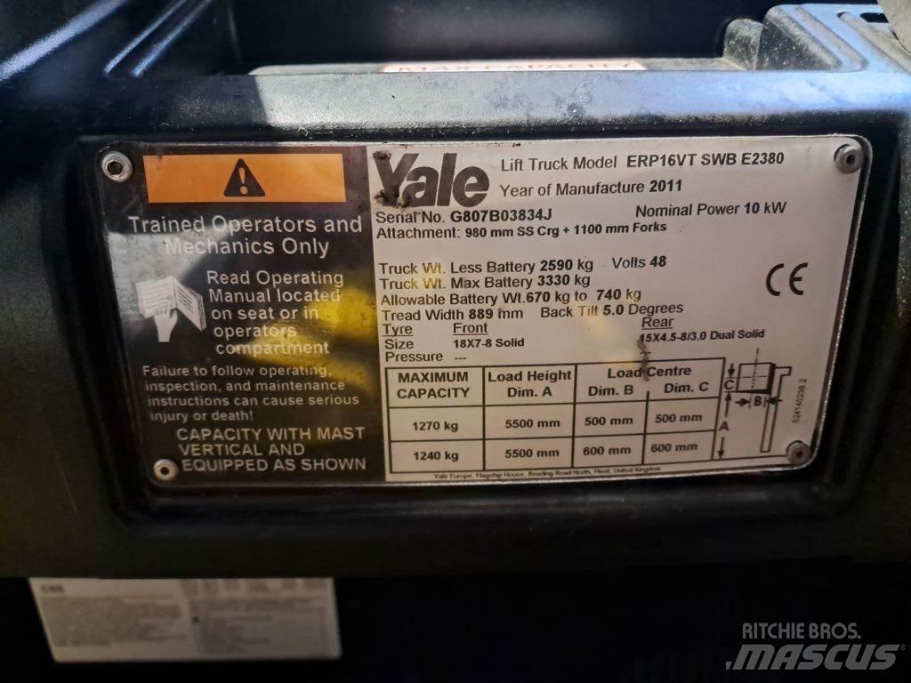 Yale ERP16VT Ηλεκτρικά περονοφόρα ανυψωτικά κλαρκ