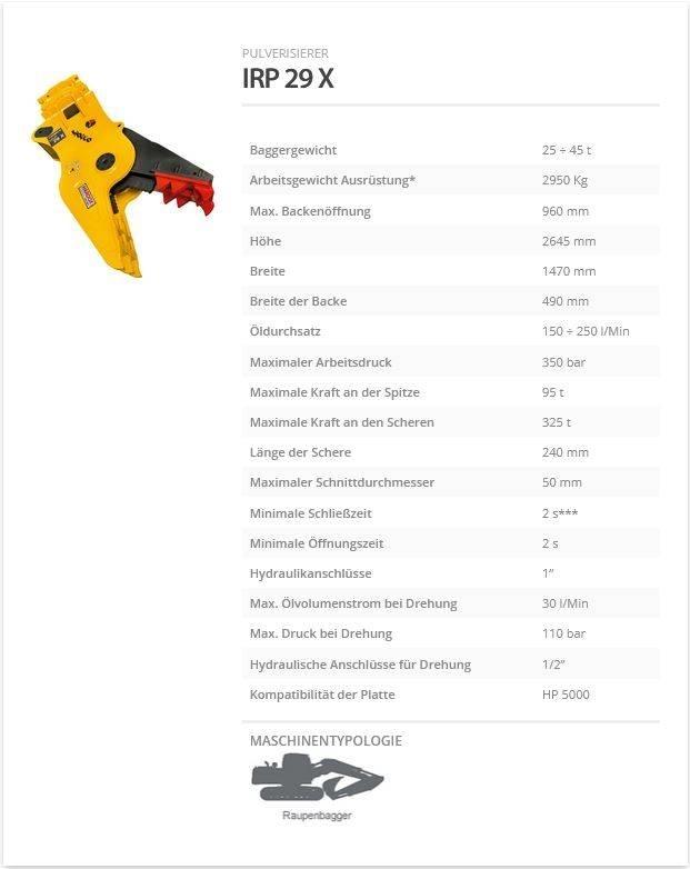 Indeco IRP 29 X Θραυστήρες κατασκευών