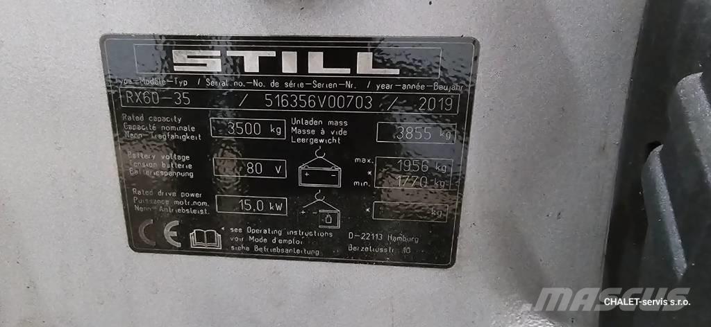 Still RX 60-35 Ηλεκτρικά περονοφόρα ανυψωτικά κλαρκ