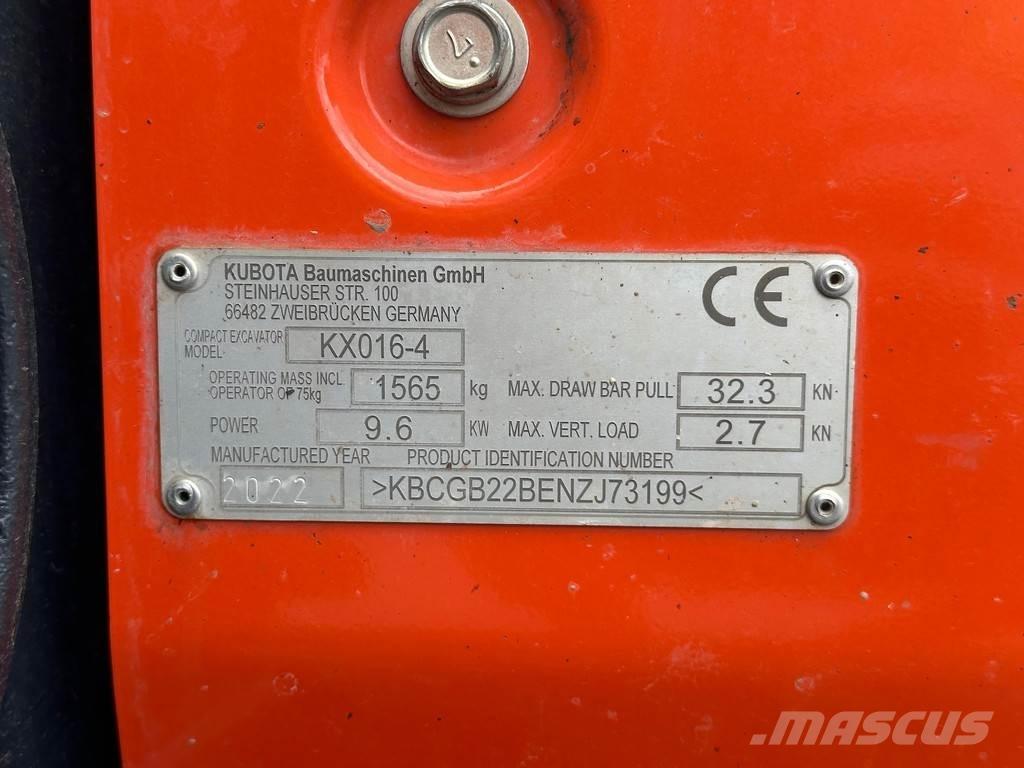 Kubota KX016-4 Εκσκαφάκι (διαβολάκι) < 7t