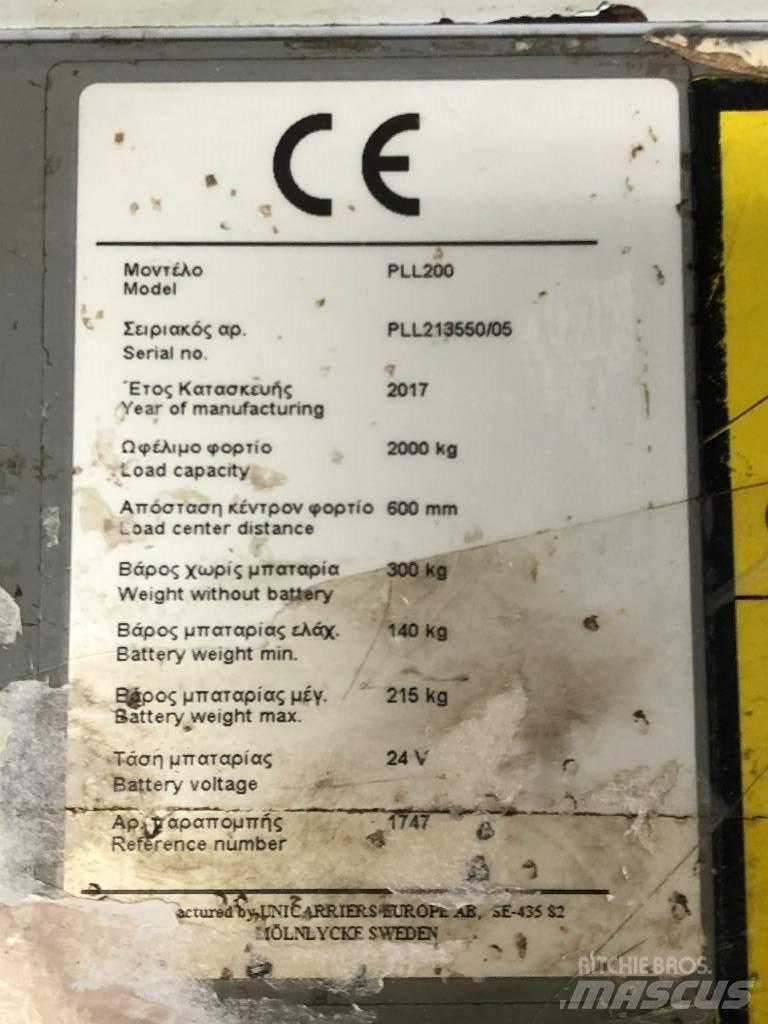 Atlet PLL200 Χειροκίνητα παλετοφόρα