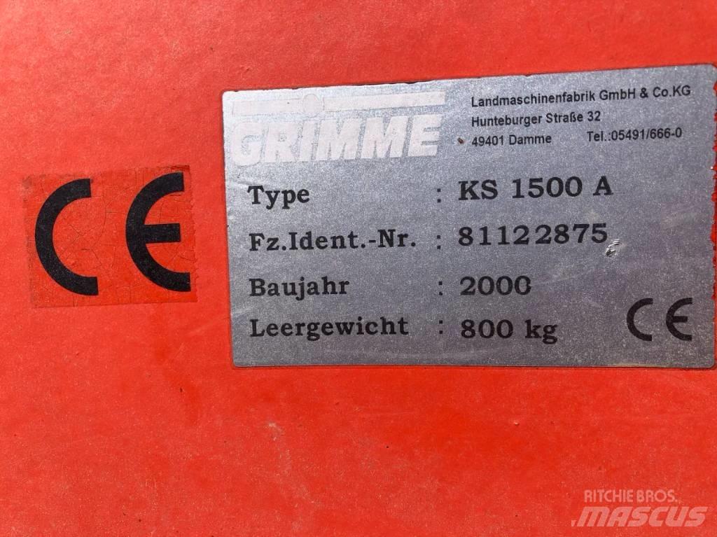 Grimme KS 1500 A Κορυφολόγοι βλάστησης