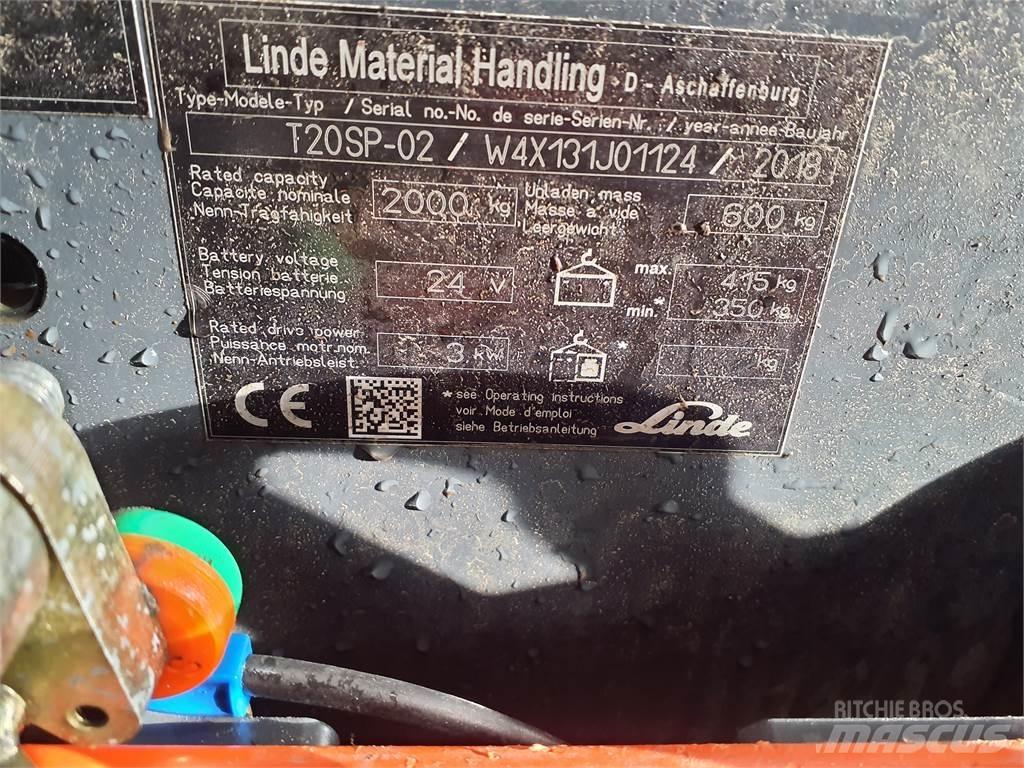 Linde T20SP kurz Χειροκίνητο περονοφόρο ανυψωτικό