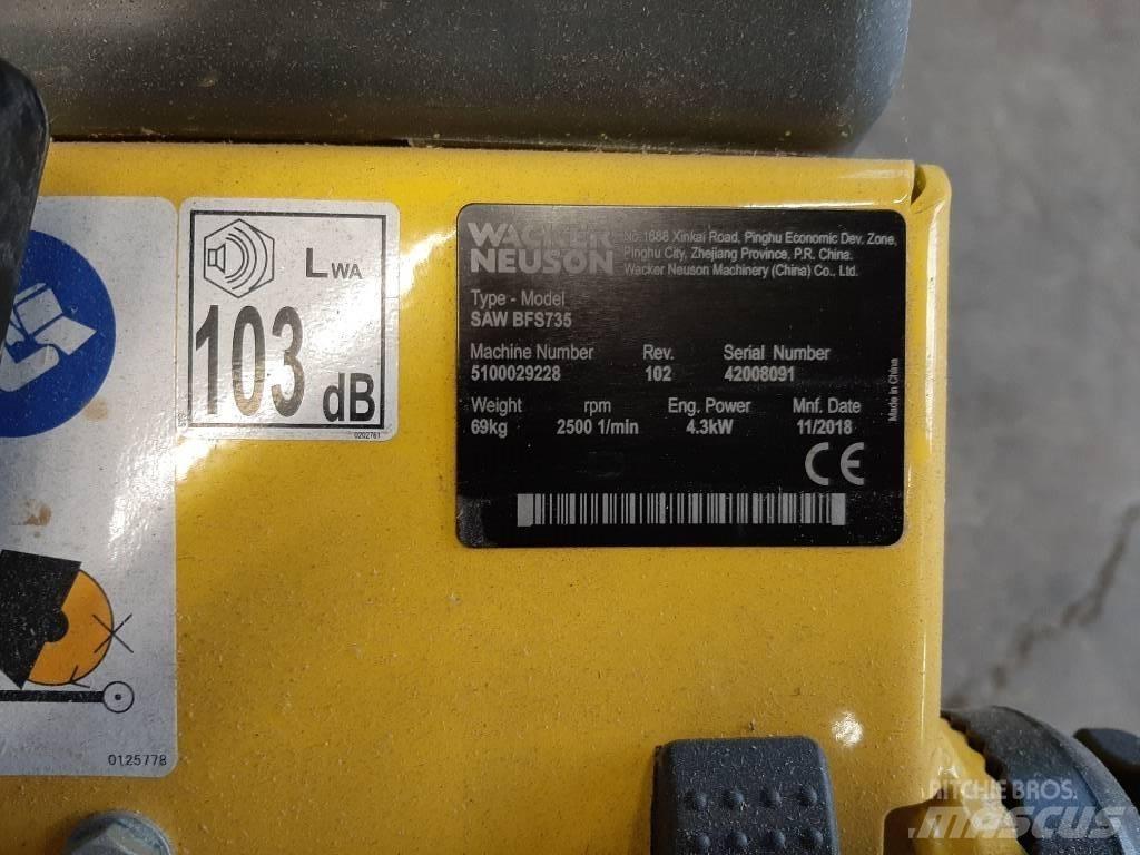 Wacker Neuson BFS735 Πριόνια βράχων και σκυροδέματος