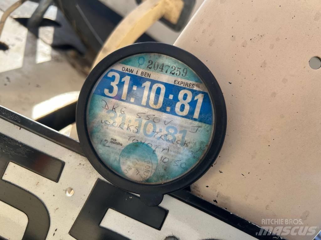Toyota FG 7 Περονοφόρα ανυψωτικά κλαρκ με φυσικό αέριο LPG