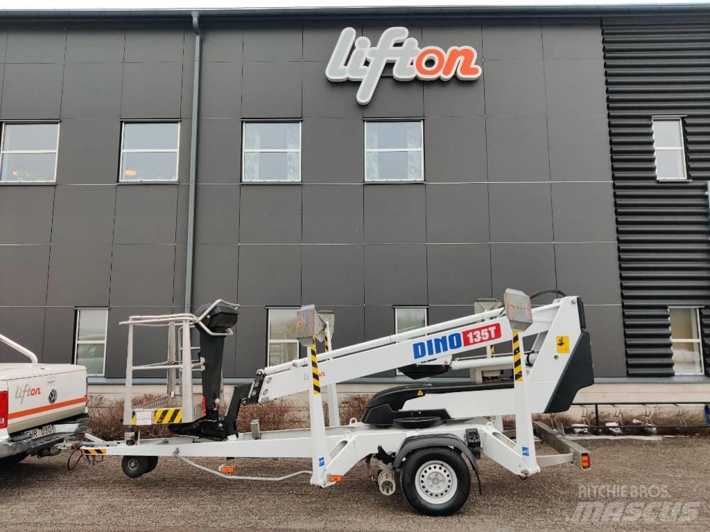 Dino 135 T Skylift Εναέριες πλατφόρμες τοποθετημένες σε ρυμούλκα