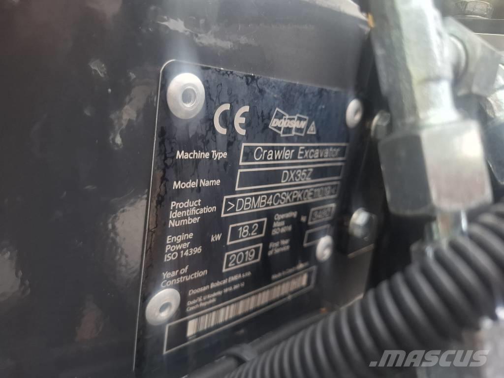 Doosan DX 35 Z Εκσκαφάκι (διαβολάκι) < 7t