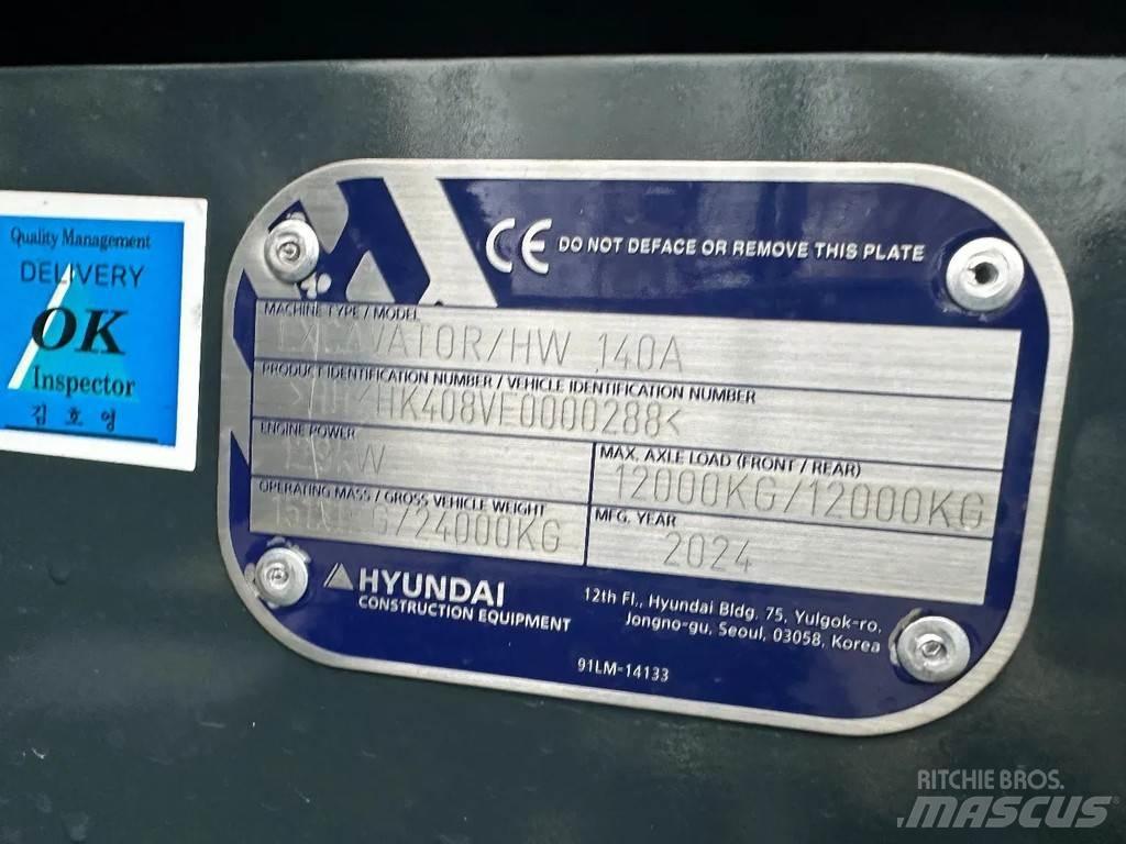 Hyundai HW140A Εκσκαφείς με τροχούς - λάστιχα