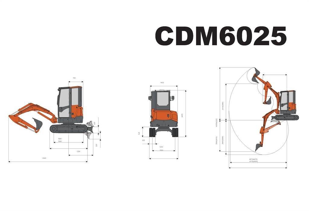 Lonking CDM6025 Εκσκαφάκι (διαβολάκι) < 7t