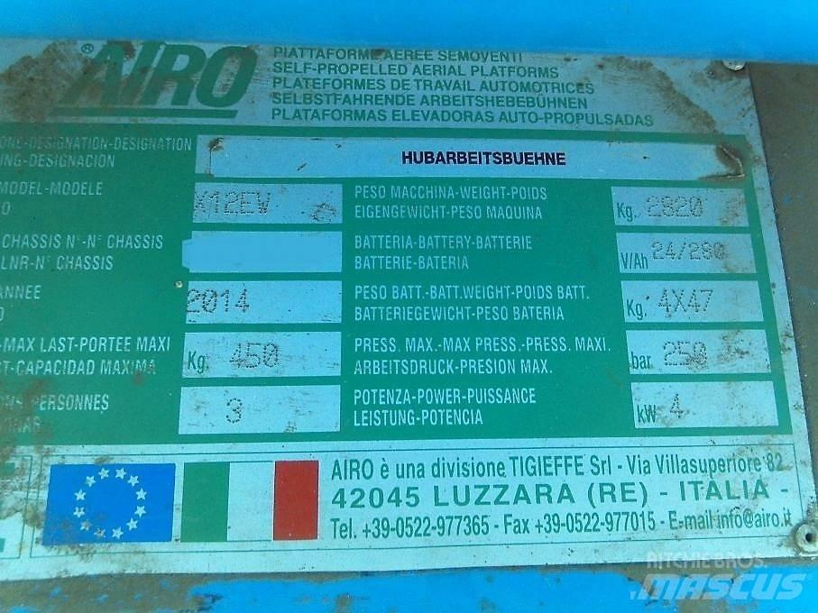 Airo X 12 EW Ανυψωτήρες ψαλιδωτής άρθρωσης
