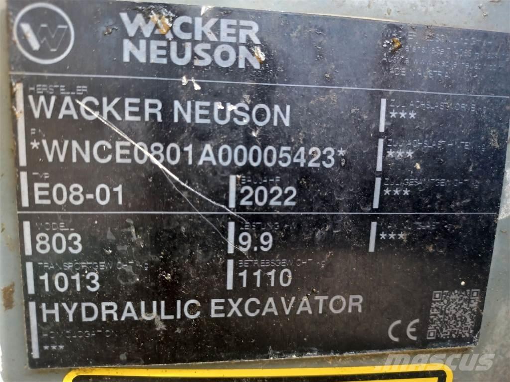 Wacker Neuson 803 Εκσκαφείς με ερπύστριες