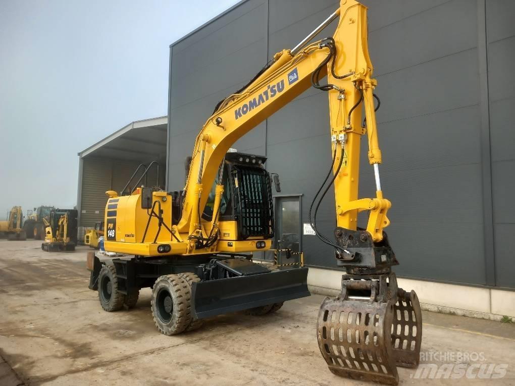 Komatsu PW148-10 Εκσκαφείς με τροχούς - λάστιχα