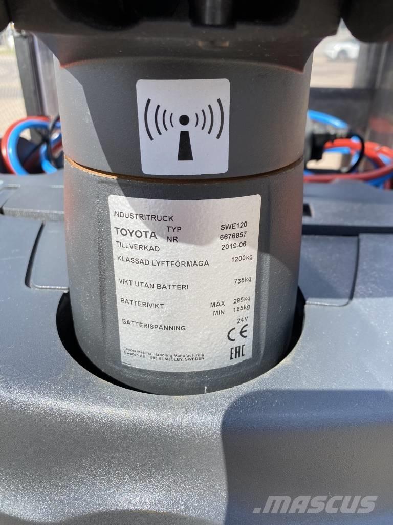 Toyota SWE 120 Παλετοφόρα πεζού χειριστή με ιστό