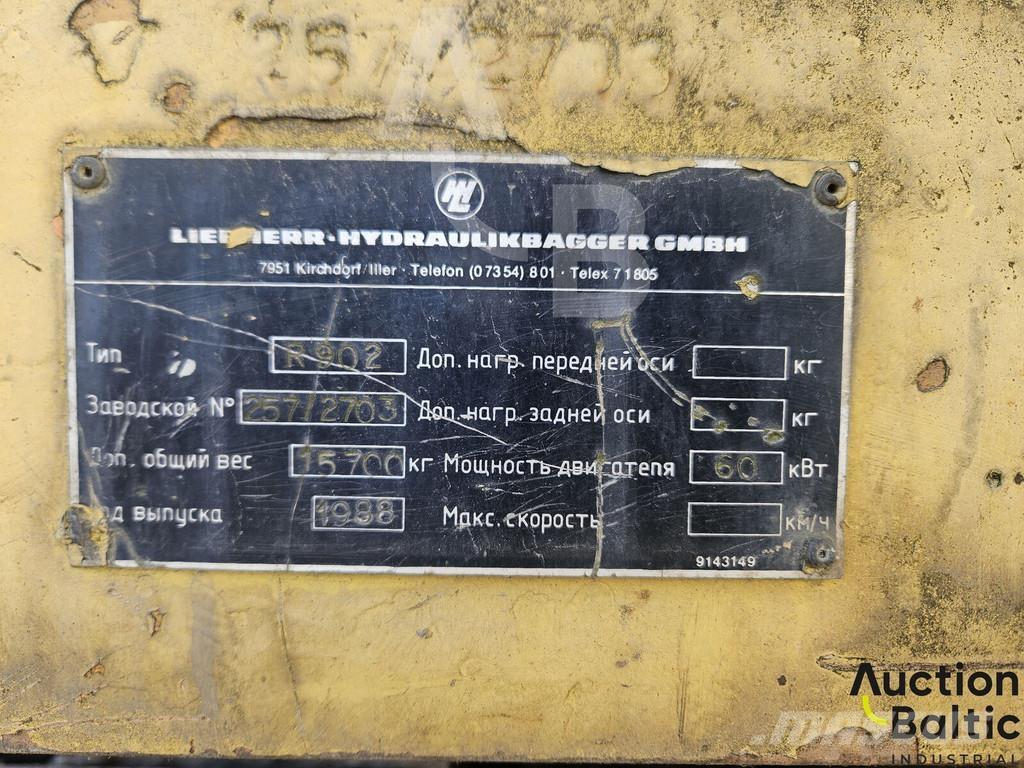 Liebherr R 902 Εκσκαφείς με ερπύστριες