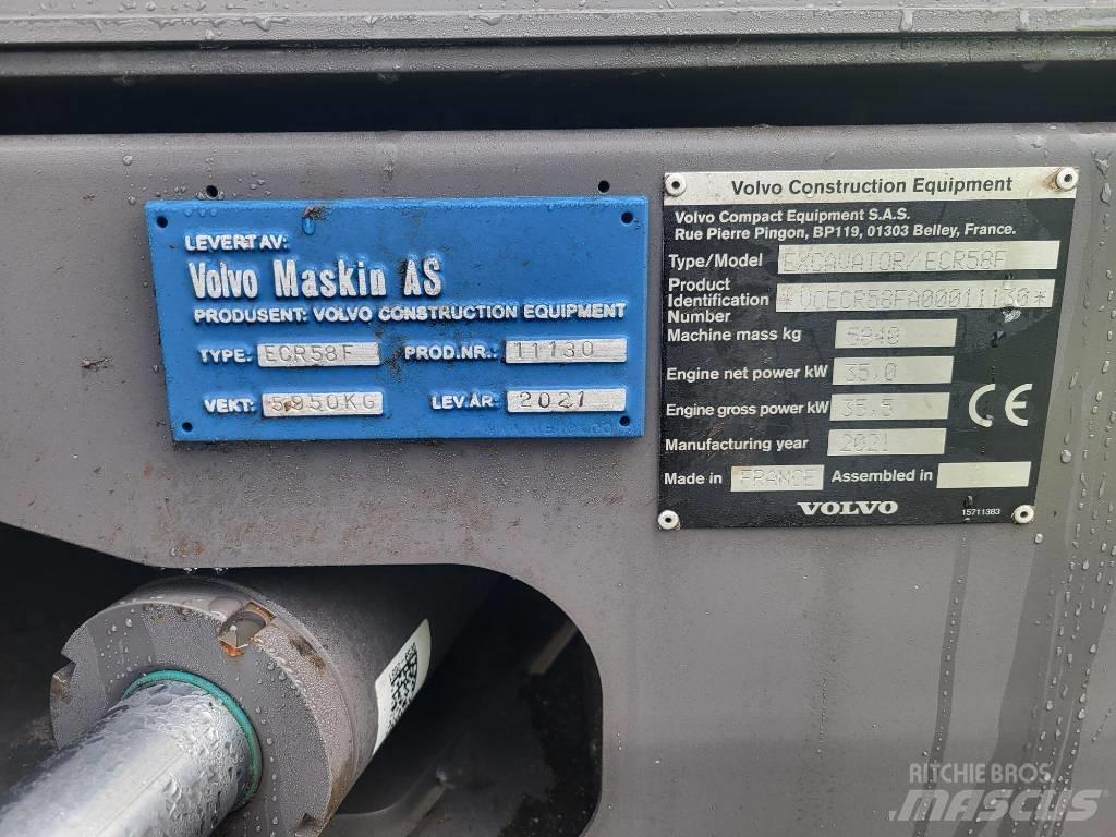 Volvo ECR58F Μίνι εκσκαφείς 7t - 12t
