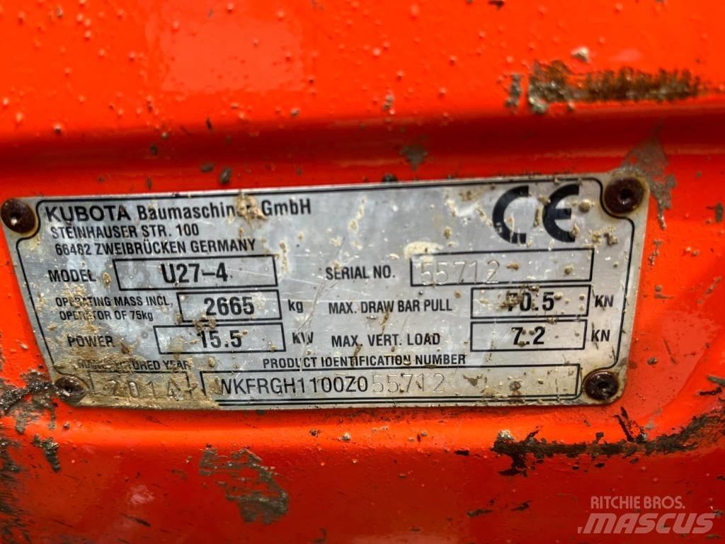 Kubota U 27-4 Εκσκαφάκι (διαβολάκι) < 7t