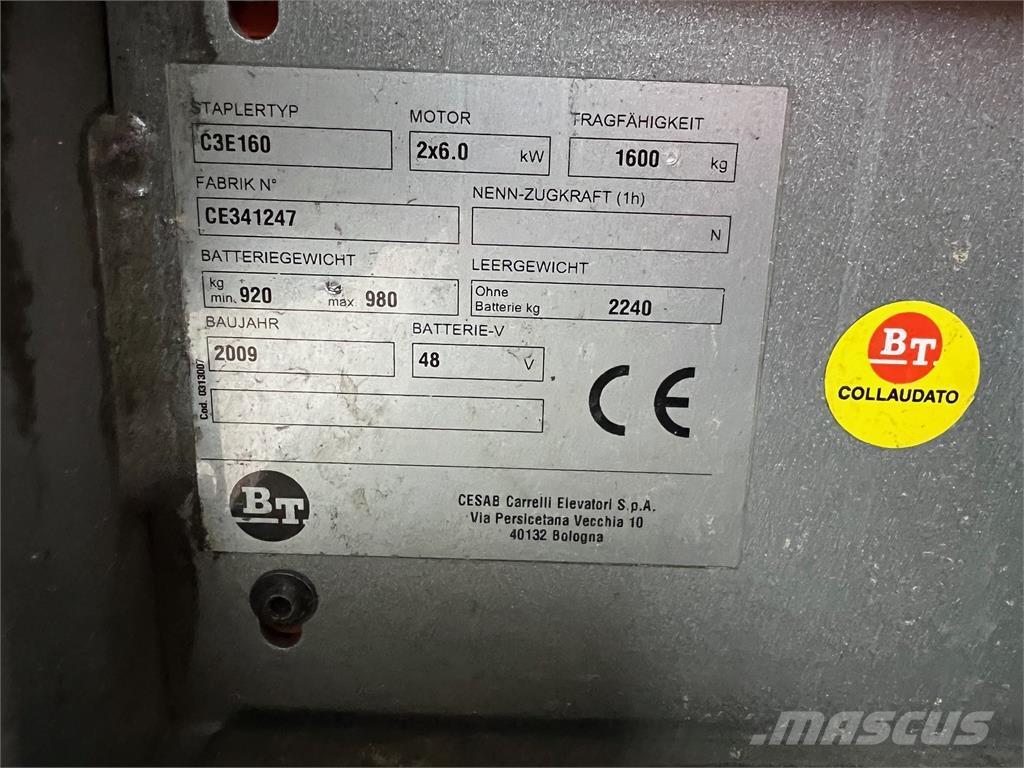 BT C3E160 Ηλεκτρικά περονοφόρα ανυψωτικά κλαρκ