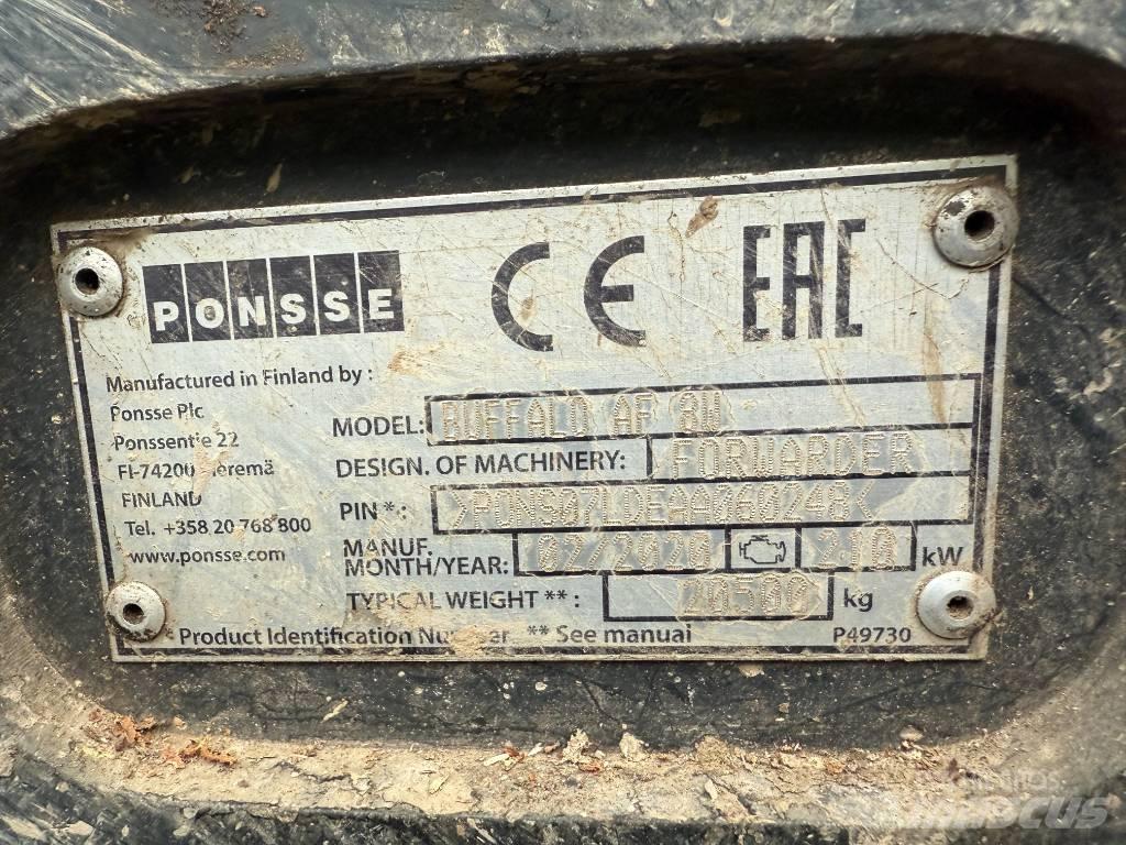 Ponsse BUFFALO AF 8W Μεταφορείς ξυλείας