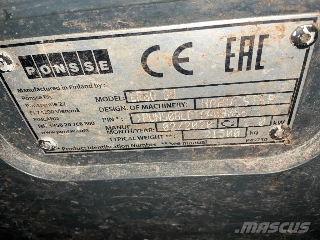 Ponsse ERGO 8W Θεριζοαλωνιστικές μηχανές