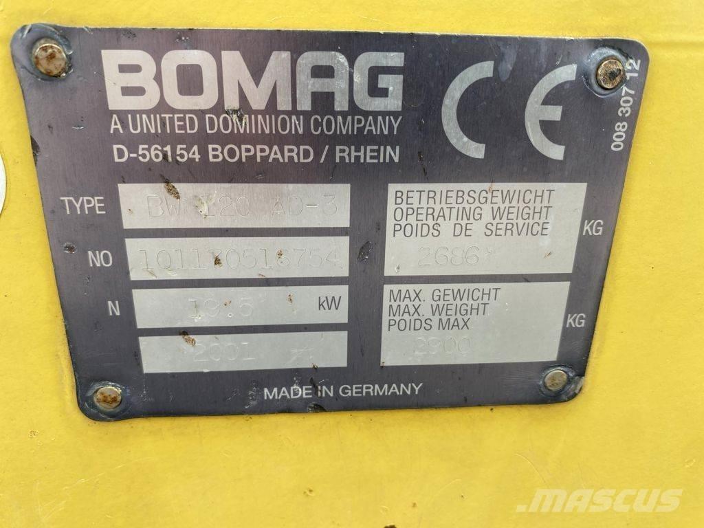 Bomag BW 120 AD Επίπεδοι κόπανοι