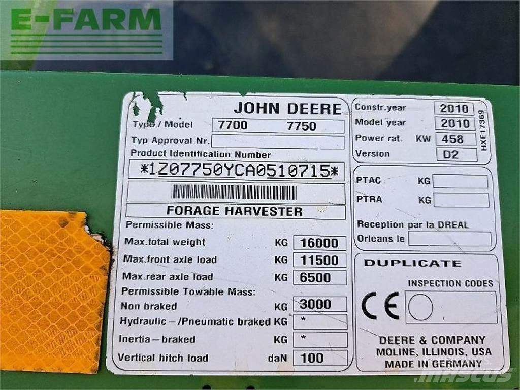 John Deere 7750 Μηχανές χορτονομής