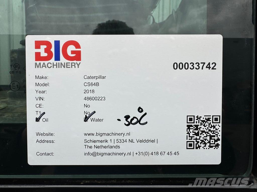 CAT CS64B Οδοστρωτήρες μονού κυλίνδρου