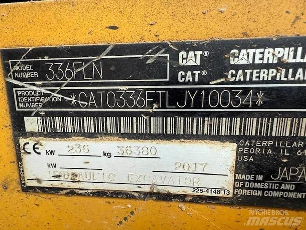 CAT 336 F LN Εκσκαφείς με ερπύστριες