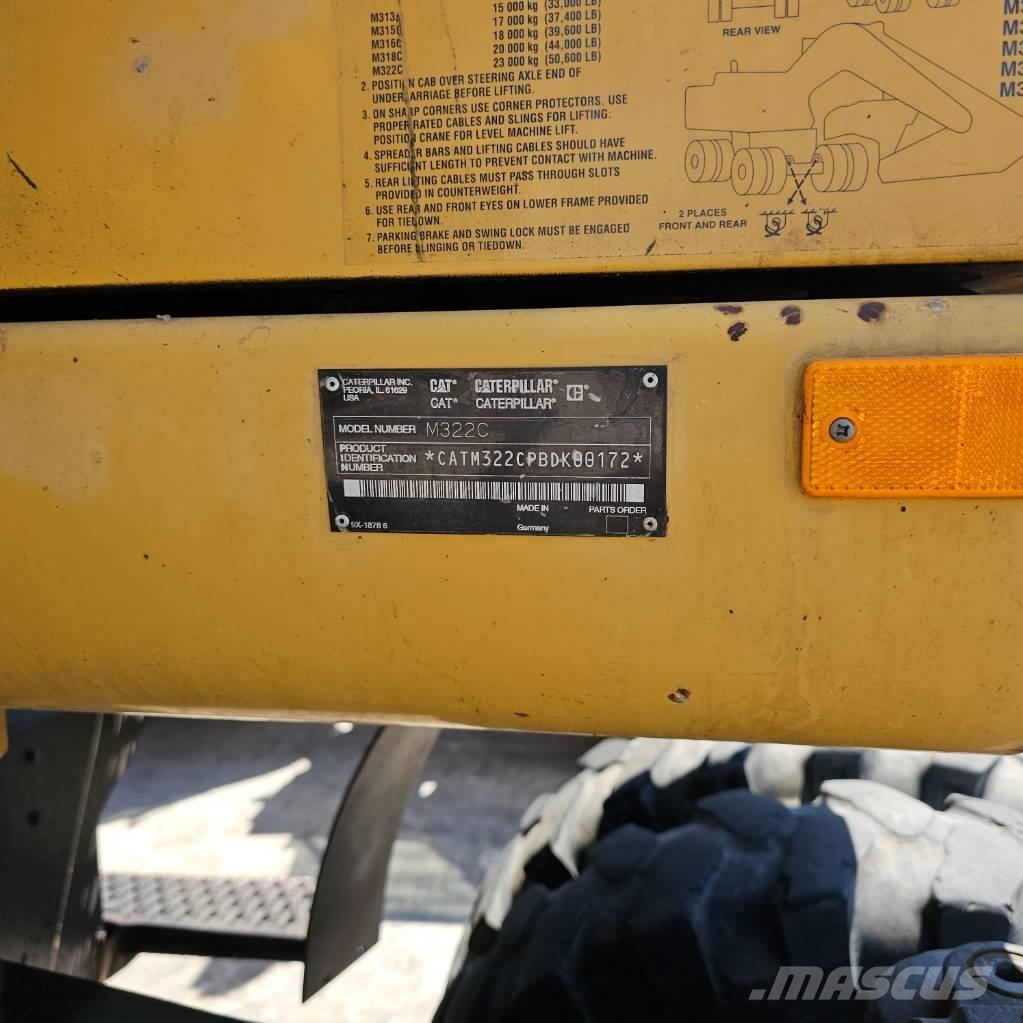 CAT 322 C Εκσκαφείς με τροχούς - λάστιχα