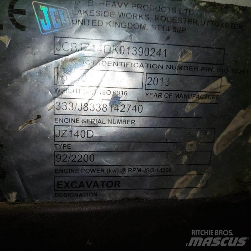JCB JZ140D Εκσκαφείς με ερπύστριες