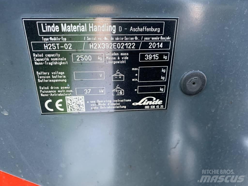 Linde H25T-02 Περονοφόρα ανυψωτικά κλαρκ με φυσικό αέριο LPG