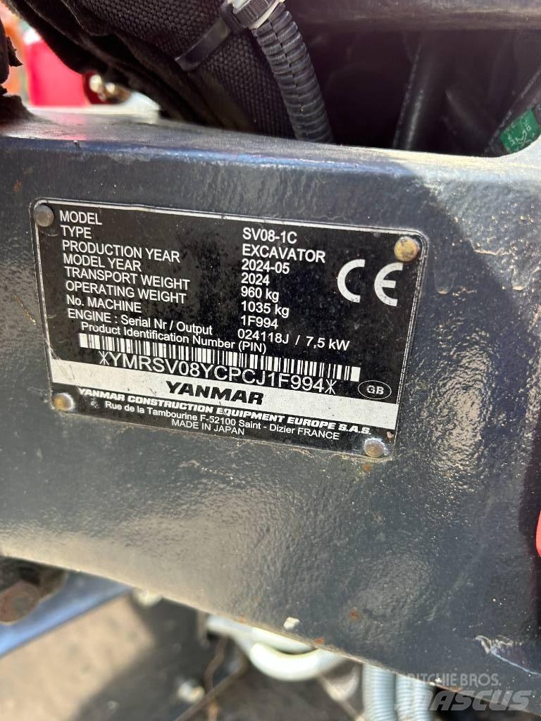 Yanmar SV08-1C Εκσκαφάκι (διαβολάκι) < 7t
